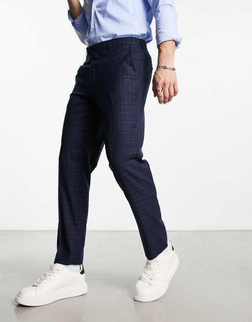 Smart Ankle Pants (Checked)