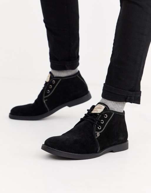 Original Penguin suede legal boot in black | ASOS