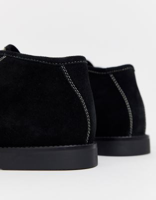 original penguin mens lawyer suede boots black