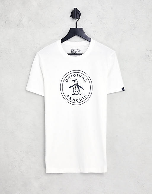 Original Penguin - T-shirt in wit