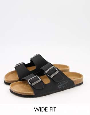 wide fit footbed sandals