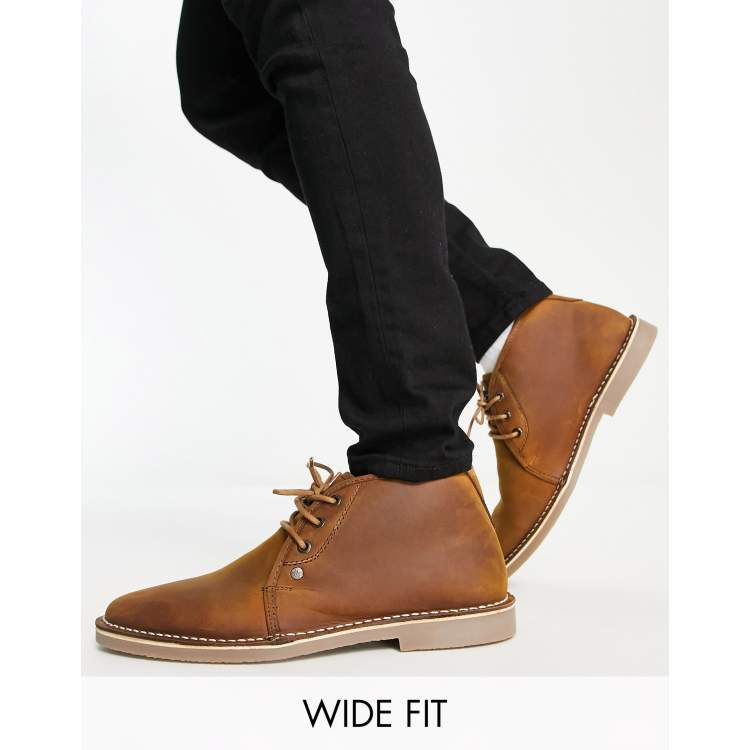 Leather on sale desert boots