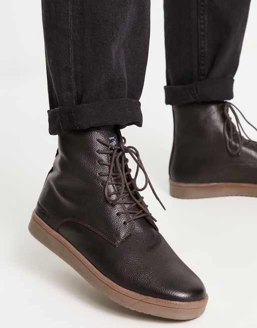 Original penguin lex top shiitake leather boot