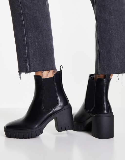 Origins Edison mid heel chelsea boot in black, 2 of 4