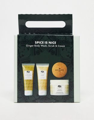 Origins Ginger Spice Is Nice Wash, Scrub and Cream Gift Trio
