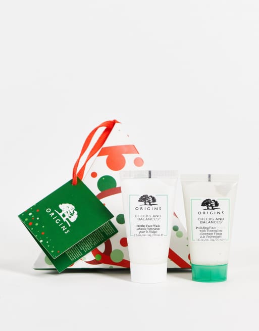 Origins - Merry Mini Checks & Balances Bauble - Gavepakke med hudpleje