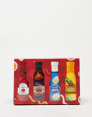 Orrsum Sock Company 4 pack socks hot sauce gift box in multi