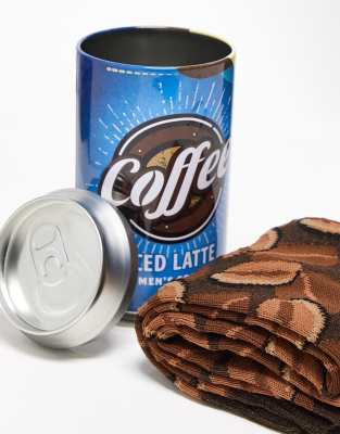 Orrsum Sock Company Coffee Socks In Gift Can In Brown