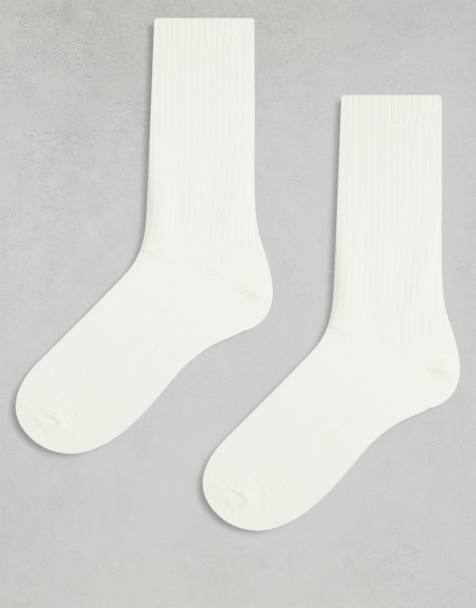 & Other Stories 2 pack cotton ribbed socks in white - view 1