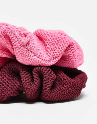 & Other Stories 2 Pack Large Textured Hair Scrunchies