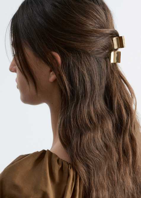 & Other Stories 2-pack metal claw clips in gold - view 1