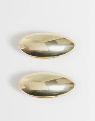 -amp Other Stories 2 pack metal clips in gold gold 4990₽
