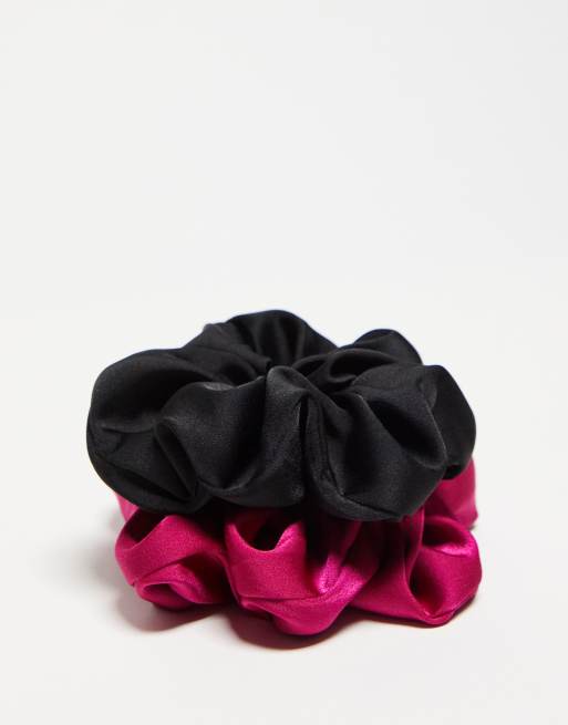 & Other Stories 2 pack scrunchie in black and pink | ASOS