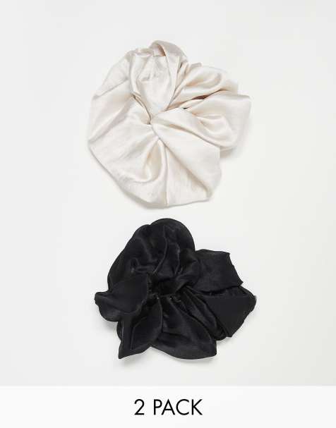 & Other Stories – 2er-Pack Haargummis aus schwarzem Organza und Samt - view 1