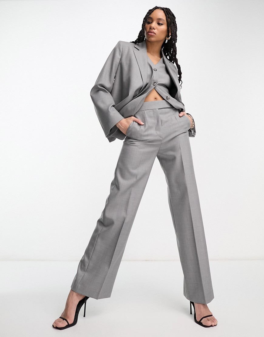 Other Stories &  3 Piece Straight Leg Pants In Gray - Part Of A Set-neutral