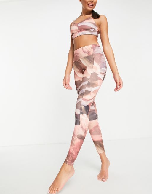 & Other Stories abstract print leggings in pink (part of a set) - PINK