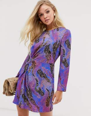 and other stories animal print dress