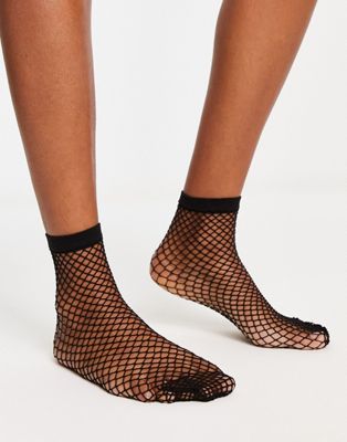 & Other Stories Aby fish net socks in black
