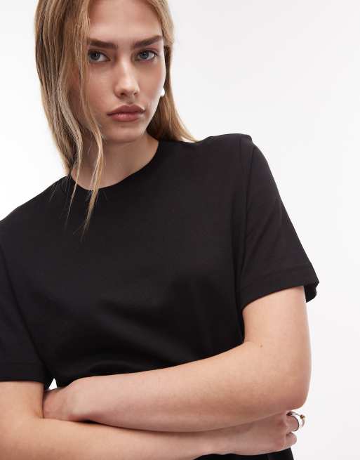 & Other Stories - Afslappet T-shirt med korte ærmer i sort, 3 af 4