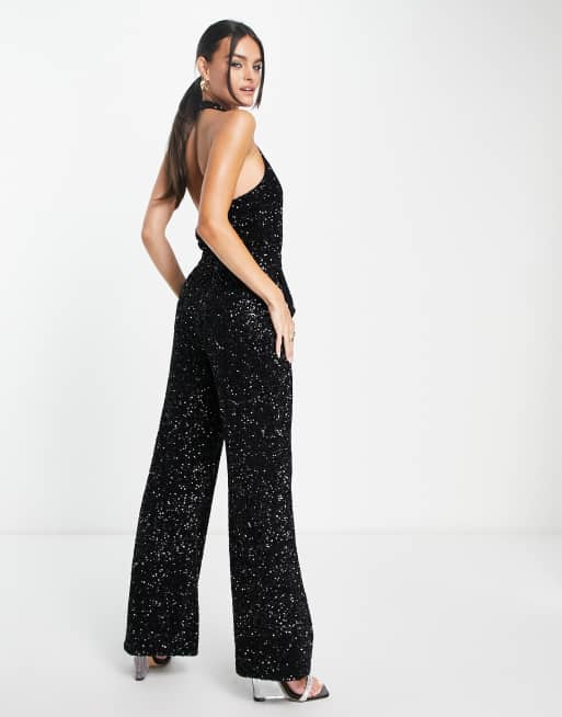 Sparkly store black jumpsuit