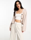 [Other Stories] & Other Stories alpaca blend cardigan in beige melange-Neutral XS Beige melange