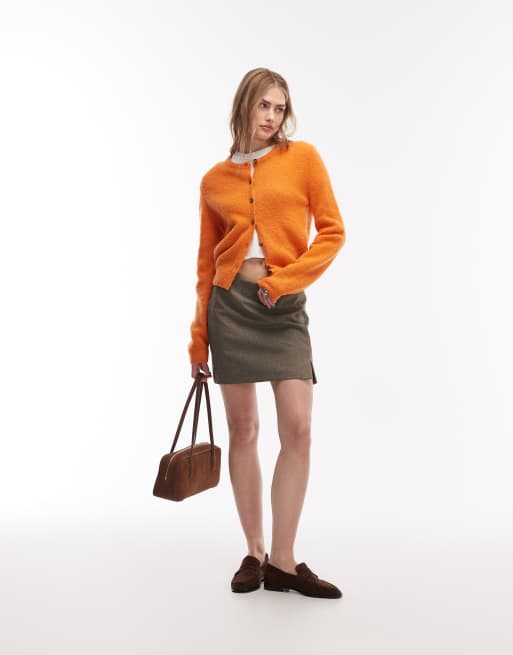 & Other Stories alpaca blend jumper in orange, 2 of 4