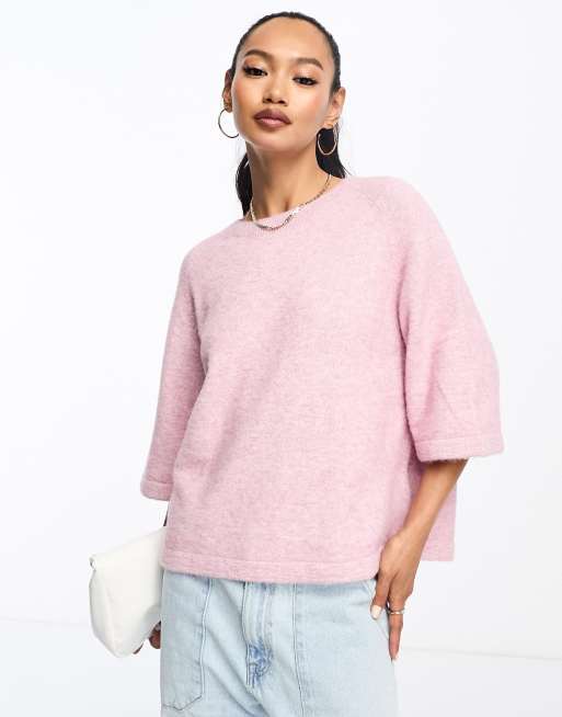 Pink shorts outlet grey sweater