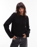 [Other Stories] & Other Stories alpaca-wool blend cardigan jacket with jet pockets in black - Exclusive to ASOS L BLACK