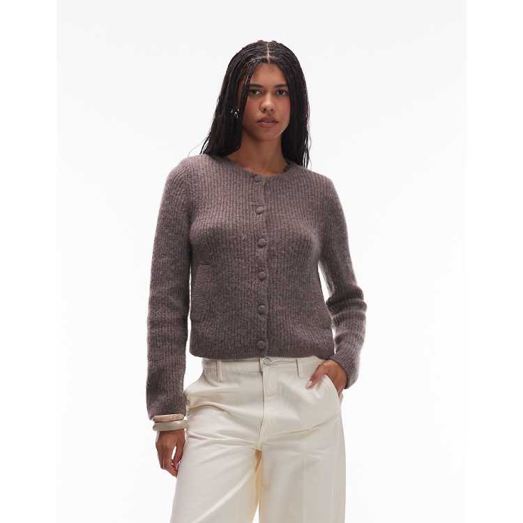 m*u様 yoke / attic別注ALPACA WOOL CARDIGAN & Other Stories alpaca wool blend cardigan jacket with jet pockets