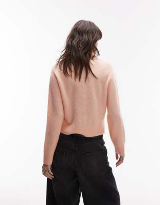 & OTHER STORIES ALPACA WOOL BLEND CARDIGAN WITH COLLAR 