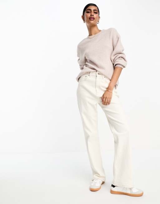 & Other Stories alpaca wool relaxed jumper in beige melange