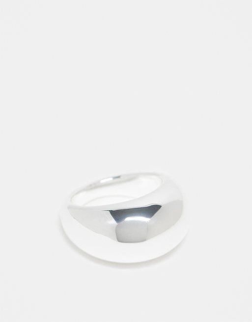 & Other Stories - Anello spesso liscio argento