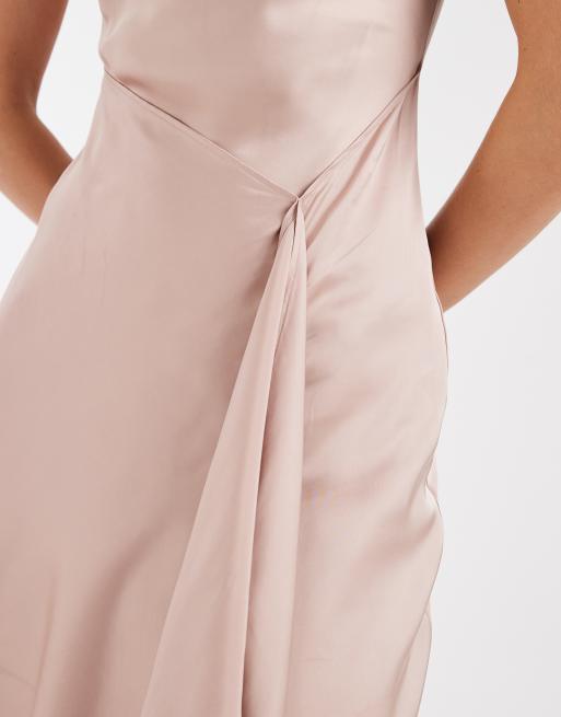 & Other Stories asymmetric hem sleeveless dress in plaster pink, 2 of 4