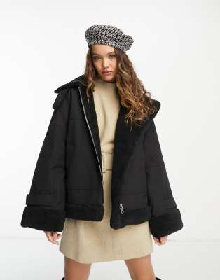 Other Stories &  Aviator Jacket In Black