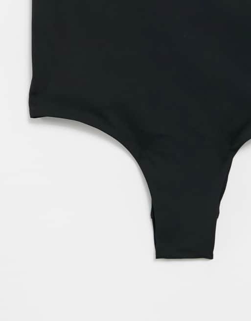 & Other Stories - Badedragt med dyb udskæring med kammusling kant i sort - BLACK, 3 af 4