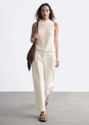 & Other Stories Balloon Pants In White