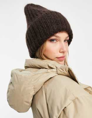 & Other Stories beanie hat in brown