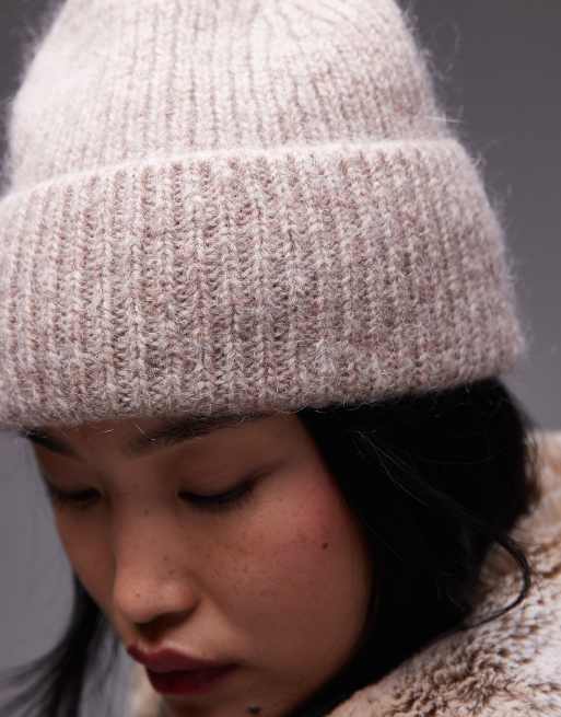 & Other Stories - Beanie van premium mohair en wolmix in beige, 2 van 3