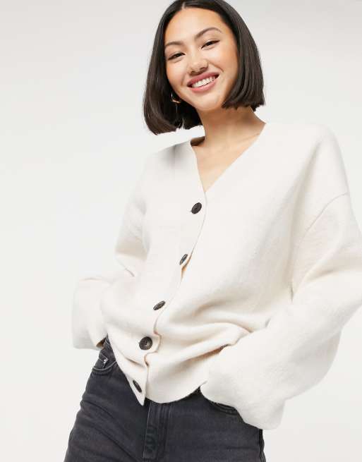 & Other Stories – Beige kofta i oversize-modell