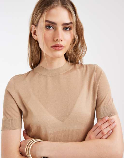 & Other Stories – Beige, skir, stickad topp i lätt material, 3 av 4
