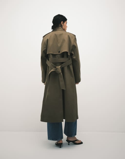 & Other Stories - Beige trenchcoat med utility-bæltedetalje, 3 af 4