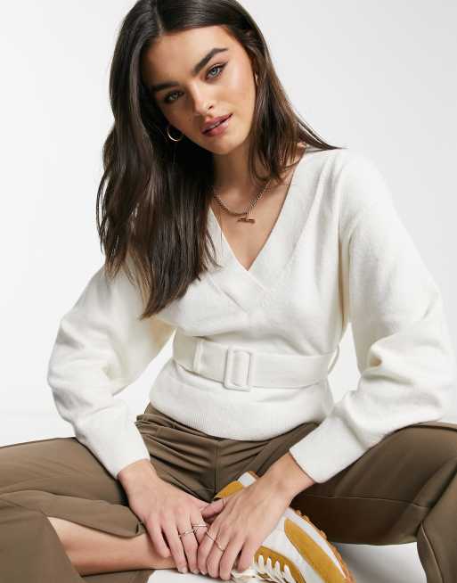 Belted sweater cheap