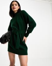 & Other Stories belted knit dress in beige | ASOS