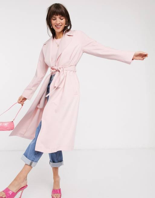 Pink lightweight outlet coat