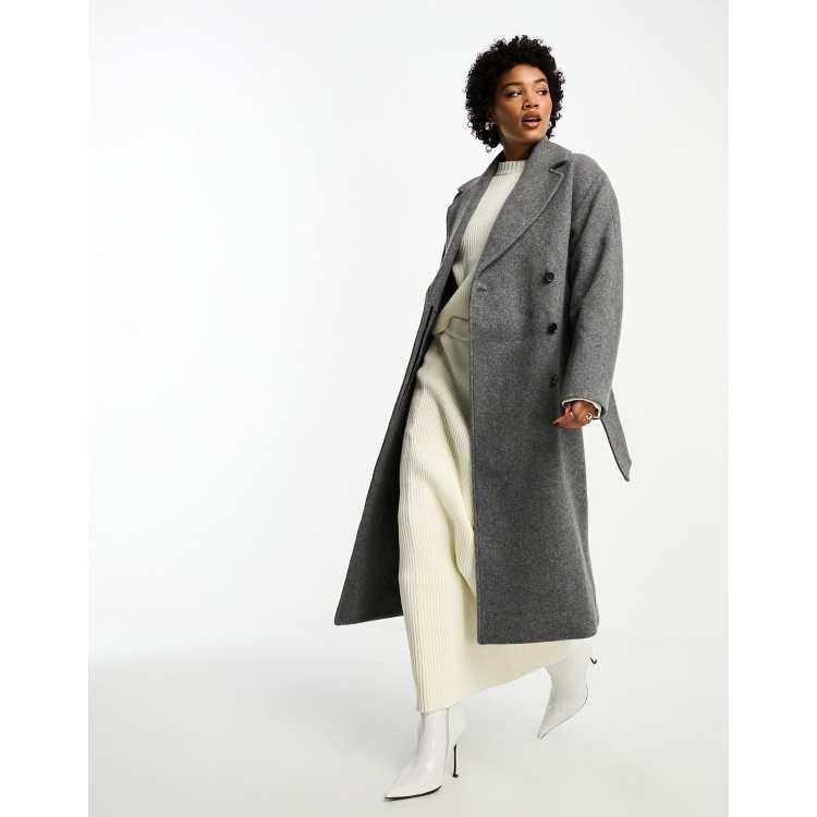 Oversized grey wool outlet coat