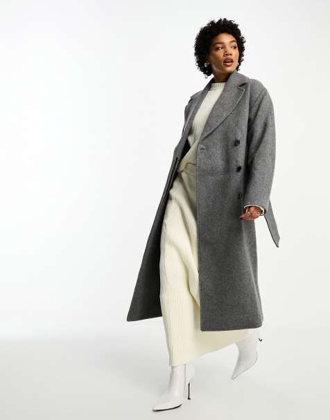 Ladies grey cheap winter coat