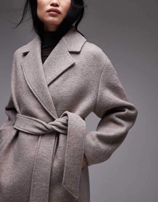 Other stories wool blend belted long coat online