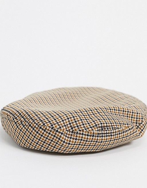 & Other Stories beret in heritage check