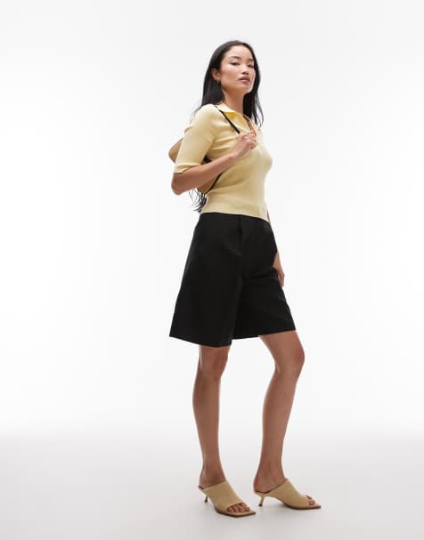 & Other Stories - Bermuda ajusté - Noir - view 1