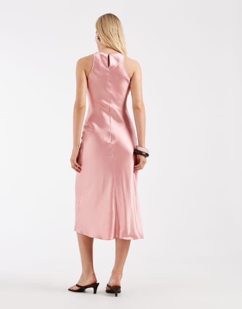 midi red cocktail dress Boden Women's Mia V-neck Jersey Midi Dress in Red main image 0